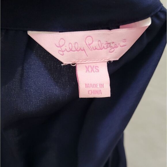 Lilly Pulitzer navy long sleeve top Size XXS - Picture 8 of 9